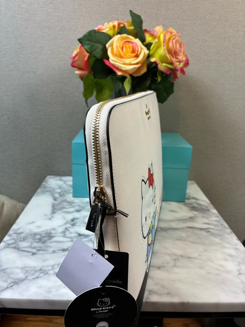 Kate Spade Hello Kitty Leather Laptop Case Sleeve - NWT Limited Release & RARE